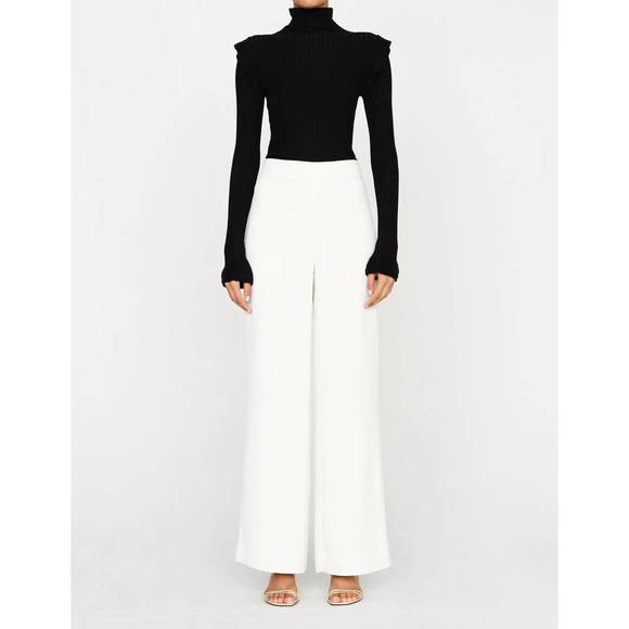NEW MARIE OLIVER mia straight pant in white - Picture 1 of 4
